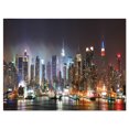 thumbnail image 2 of Design Art - Lit NYC Manhattan Skyline, 2 of 3