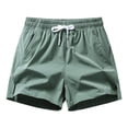 thumbnail image 1 of AherBiu Plus Size Men's Shorts Athletic Drawstring Elastic Waist Running Shorts Quick Drying Workout Gym Shorts, 1 of 2