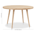 thumbnail image 4 of Bouclair Natural Wood Round Dining Table, 4 of 10