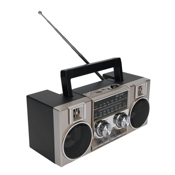 Portable FM AM SW Radio, Portable Bluetooth Speaker Radio with AM FM SW Bands, Clear Sound Quality Radio with RGB, Speaker for Outdoor, Home, Travel