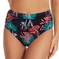 thumbnail image 4 of Women's High Waisted Bikini Bottom Full Coverage Bathing Suits Bottoms Tummy Control Swim Bottom Briefs, 4 of 8