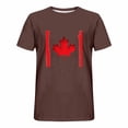 thumbnail image 3 of Pisexur T-shirts pour Hommes, Imprimé Col Rond Mode Décontractée Manches Courtes Blouses Marron, 5TG Chemises de Golf Hommes & Chemises Hommes, 3 of 6