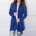 thumbnail image 1 of AherBiu Womens Lightweight Cardigans Longer Length Casual Jacket Crochet Open-Front Sweater Cardigan with Pockets, 1 of 6