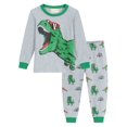 thumbnail image 1 of Little Hand Boys Dinosaur Pajamas Set Long Clothes Set Sleepwear Pjs 7T, 1 of 6
