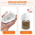thumbnail image 4 of 2 Pack Mason Jar Vacuum Sealer，Food Saver Mason Jar Sealer Attachment for Regular and Wide Mouth Mason Jars Compatible with Universal Vacuum Sealer Machine for Food Storage Green, 4 of 6