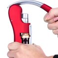 thumbnail image 3 of Wine Bottle Opener Stainless Steel Vertical Lever Corkscrew Anual Handheld Corkscrew with Built-in Foil Cutter Design, 3 of 6