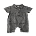 thumbnail image 1 of MesaSe Combinaison en Denim Col Montant pour Bébé avec Grande Poche, 1 of 5