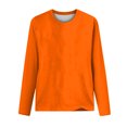 thumbnail image 4 of CEHVOM Blouse d'Été Décontractée à Manches Longues pour Femme, Col Rond, Hauts Unis, T-Shirt, Liquidation, 4 of 4