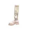 thumbnail image 2 of Bottes Mode Grande Taille Femmes Automne Tube Long à Talons Bas Plateforme Chaussures Bottes Tricot Cuissardes, 2 of 3