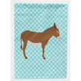 thumbnail image 1 of Carolines Treasures BB8023GF Cotentin Donkey Blue Check Flag Garden Size, 1 of 3