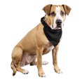 thumbnail image 1 of 3 Pcs Plain Cotton Pets Dogs Bandana Triangle Shape  - Large & Washable (Black), 1 of 2