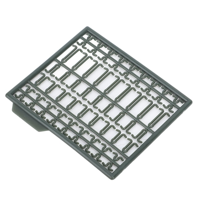30Pcs Bait Stoppers Plastic Grid Type Strong Fish Hair Stopper for Carp Boat Lake River