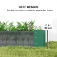 thumbnail image 4 of Outsunny Bac de Jardin Surélevé Galvanisé 6x3x1 Pi, Fond Ouvert, Vert, 4 of 10