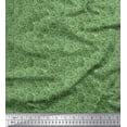 thumbnail image 1 of Soimoi Green Heavy Canvas Fabric Lotus Leaves Print Sewing Fabric Yard 58 Inch Wide, 1 of 4