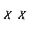 thumbnail image 1 of relayinert Durable And Rustproof Metal House Number Plaque Impeccable Door Decoration Easy To Install Metal Letters House Numbers B17--X 2Set, 1 of 6