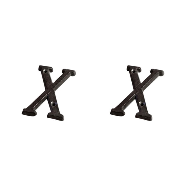 relayinert Durable And Rustproof Metal House Number Plaque Impeccable Door Decoration Easy To Install Metal Letters House Numbers B17--X 2Set