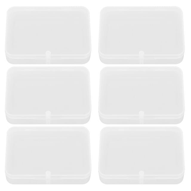 KAKOWELY Poker Cards Box 6Pcs Plastic Poker Cards Storage Boxes Empty Storage Boxes Poker Cards Holder3.86"X2.68"X0.87"