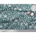 thumbnail image 2 of Soimoi Rayon Fabric Leaves & Floral Block Fabric Prints by Yard 56 Inch Wide, 2 of 3