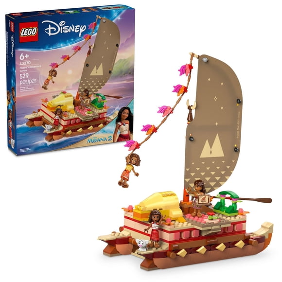 LEGO Disney Princess Le canot d’aventure de Moana 43270 Ensemble de construction (529 pièces)