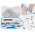 thumbnail image 2 of Trousse de Mathématiques Géométrie Ensemble Boussole Rapporteur Triangle Règle École Trousse de Géométrie Étudiant Salle de Classe Géométrie Étudiant Enseignants de Mathématiques Bleu, 2 of 9