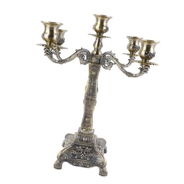 Metal Arms Candelabra,Metal Arms Candelabra European Pillar Candelabra Vintage Candelabra Decoration Convenient Use