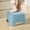 Blue, variant on ZZkhGO Compact Plastic Mini Stool, Stackable Stable 8.3 Inch Small Stool, -Slip Frosted Seat for Bathroom Kitchen Camping, Red