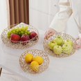 thumbnail image 4 of MesaSe Creative Fruit Bowl Storage Tray Durable Iron Thickened And Upgraded Material Gold Home Organizer, 4 of 10
