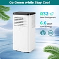 thumbnail image 2 of Costway 10000 BTU Portable Air Conditioner with Fan and Dehumidifier Remote Control, 2 of 10