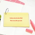 thumbnail image 3 of Miangastore 150 Pcs Flash Cards Ruled Index Cards Double Sided Studying Flash Cards Colored Index Cards With Rings, 3 of 8