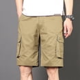 thumbnail image 1 of Styesk Shorts Hommes Mode Décontractée Multiples Poches Demi-Shorts Pantalons Sports Élastiques Taille Mi-Haute, 1 of 7