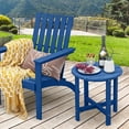 thumbnail image 4 of Costway Table d'Appoint Adirondack de Patio 18 Pouces Résistant aux Intempéries en HDPE pour Jardin Bleu Marine, 4 of 10