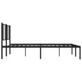 thumbnail image 5 of vidaXL Metal Bed Frame with Headboard Black 193x203 cm, 5 of 5
