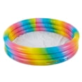 thumbnail image 1 of Intex 58449EP Arc-en-Ciel Ombré Piscine Gonflable Ronde pour Enfants à 3 Anneaux, 1 of 12