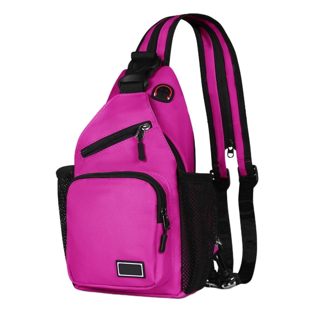 EGNMCR Women's Adjustable Crossbody Bag Convertible Chest Shoulder Bag With Multiple Pockets Nylon Backpack