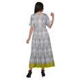 thumbnail image 3 of Moomaya Robe Kurti Tunique Longue Ligne A pour Femmes, Manches au Coude, Kurti Décontractée Imprimée, 3 of 5