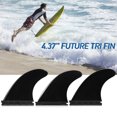 thumbnail image 3 of Graflsoa Ensemble d'Ailettes de Planche de Surf 3 Pcs - Nylon Durable, Hauteur de 4,37 Pouces, Base de 4,4 Pouces, Options Noir/blanc, 3 of 6