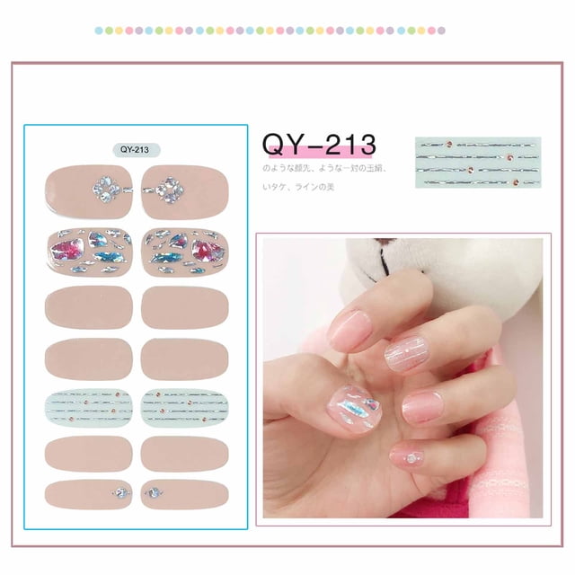 mtvxesu Nail Gel Nail Sticker Full Gradient Finished Nail Polish Film Nail Sticker Sale