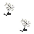 thumbnail image 4 of Ruiboury Color Changing Rose Lamp 鈥?Lighted Remote Control Gift For Any Occasion Wide Application Artificial Bonsai Tree Lights white black rod 2Set, 4 of 6