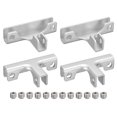 thumbnail image 1 of Unique Bargains Glass Fixing Clip, 4 Pack for 4-8mm Aluminum Alloy T-shaped Glass Support Bracket, 1 of 5