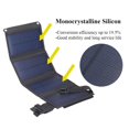 thumbnail image 3 of Waterproof 20W 5V Foldable USB Solar Panel Cells Charger for Hiking (Black), 3 of 5