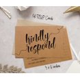 thumbnail image 4 of Inkdotpot RSVP Postcards (Set Of 50) 4"X6" Blank With Mailing Side,RSVP Reply Response Cards For Wedding Rustic Kraft Script Style Print Return Cards, 4 of 5