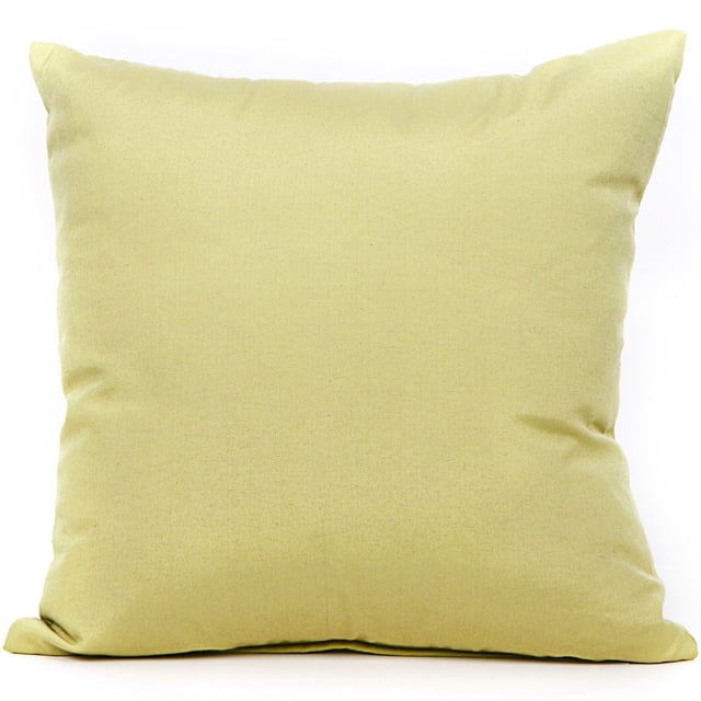 Gouchee Coussin Design Natura Vert lime, un Coussin Décoratif Carré de 18 par 18 Pouces Fait d'Un Mélange de 50 % Coton et 50 % polyester Poly-Coton avec Fermeture Éclair et Rempli de Fibre de polyester Canadienne, Idéal pour la Déco de la Maison et les Sièges d'Appoint.