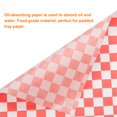 thumbnail image 4 of Uxcell 200Pcs Square Checkered Pattern Wax Paper Sheets 7" x 7" Red, 4 of 7