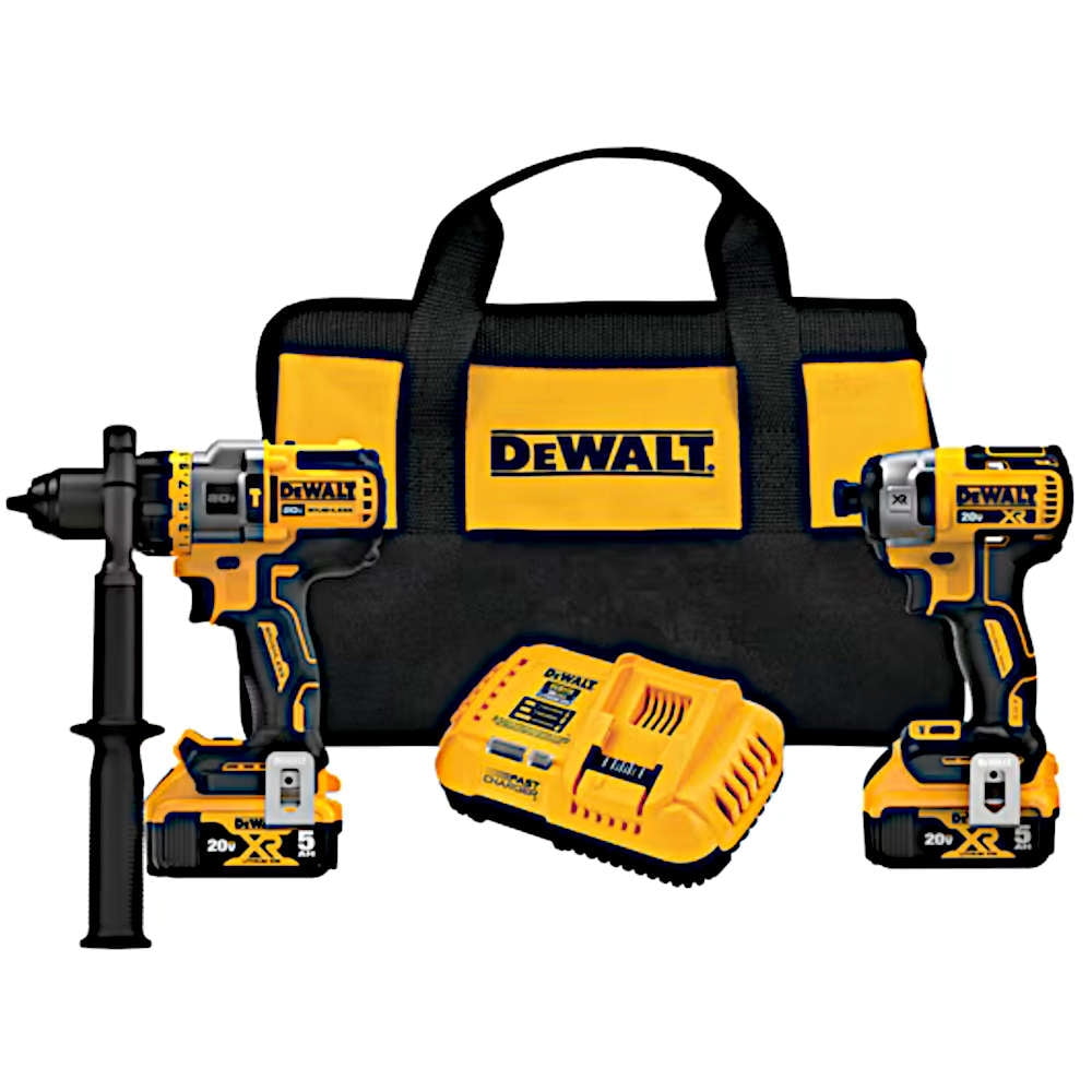 DeWalt DCK2100H2 20V MAX* Brushless Cordless 2-Tool Kit Including Hammer Drill/Driver with FLEXVOLT Advantage