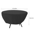 thumbnail image 4 of Furniture Cover, Protective Garden Table Cover Table Chair Set Cover Windproof Round  for Home Furniture, 4 of 7