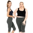 thumbnail image 2 of Stretch Is Comfort Women's Plus Size Knee Length Leggings| Adult X-Large - 7x, 2 of 5