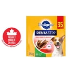 PEDIGREE DENTASTIX Oral Care Beef Flavour Adult Dog Treats - For Small Breeds - Reduces Plaque and Tartar Buildup - 35 Sticks