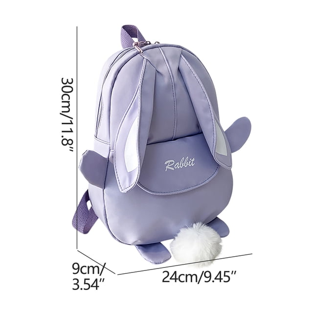 Wolfast Childrens Solid Color Small Backpack Boys And Girls Schoolbag Lightweight Student Schoolbag Personalized Bunny Backpack