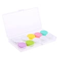 thumbnail image 1 of Yinanstore 5pcs Colorful Portable Lens Case Storage Box Holder Container - A#, as described A, 1 of 8