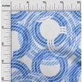thumbnail image 2 of oneOone Velvet Medium Blue Fabric Geometrical Sewing Craft Projects Fabric Prints By Yard 58 Inch Wide, 2 of 4